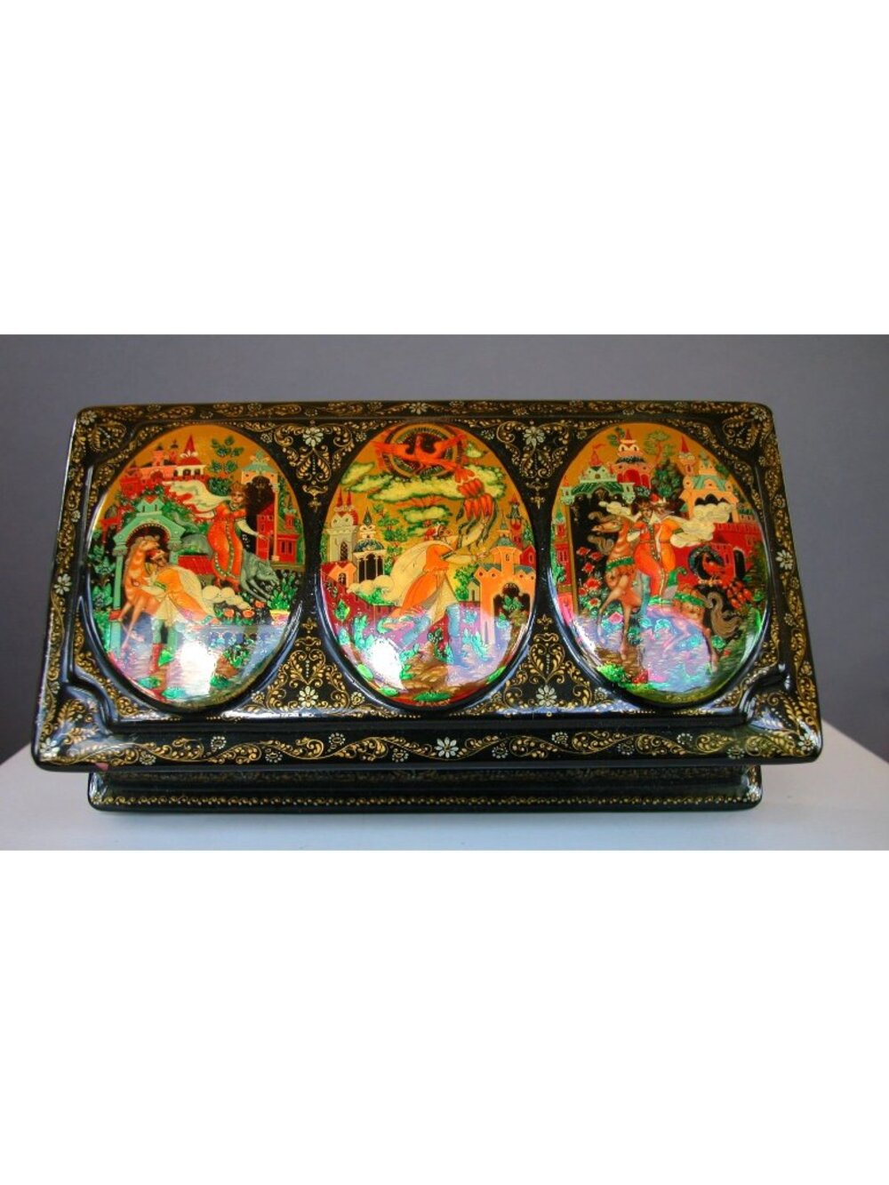 Russian Lacquer Trinket - Jewelry Box